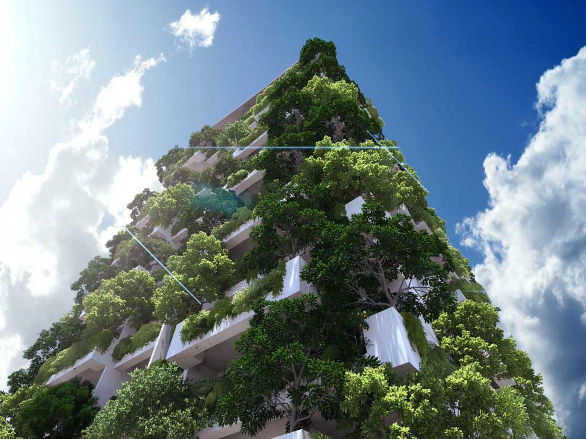 “Verdant Heights: High-Rise Haven with Lush Gardens”